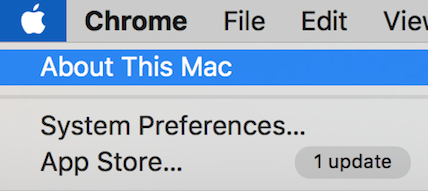 About This Mac screenshot